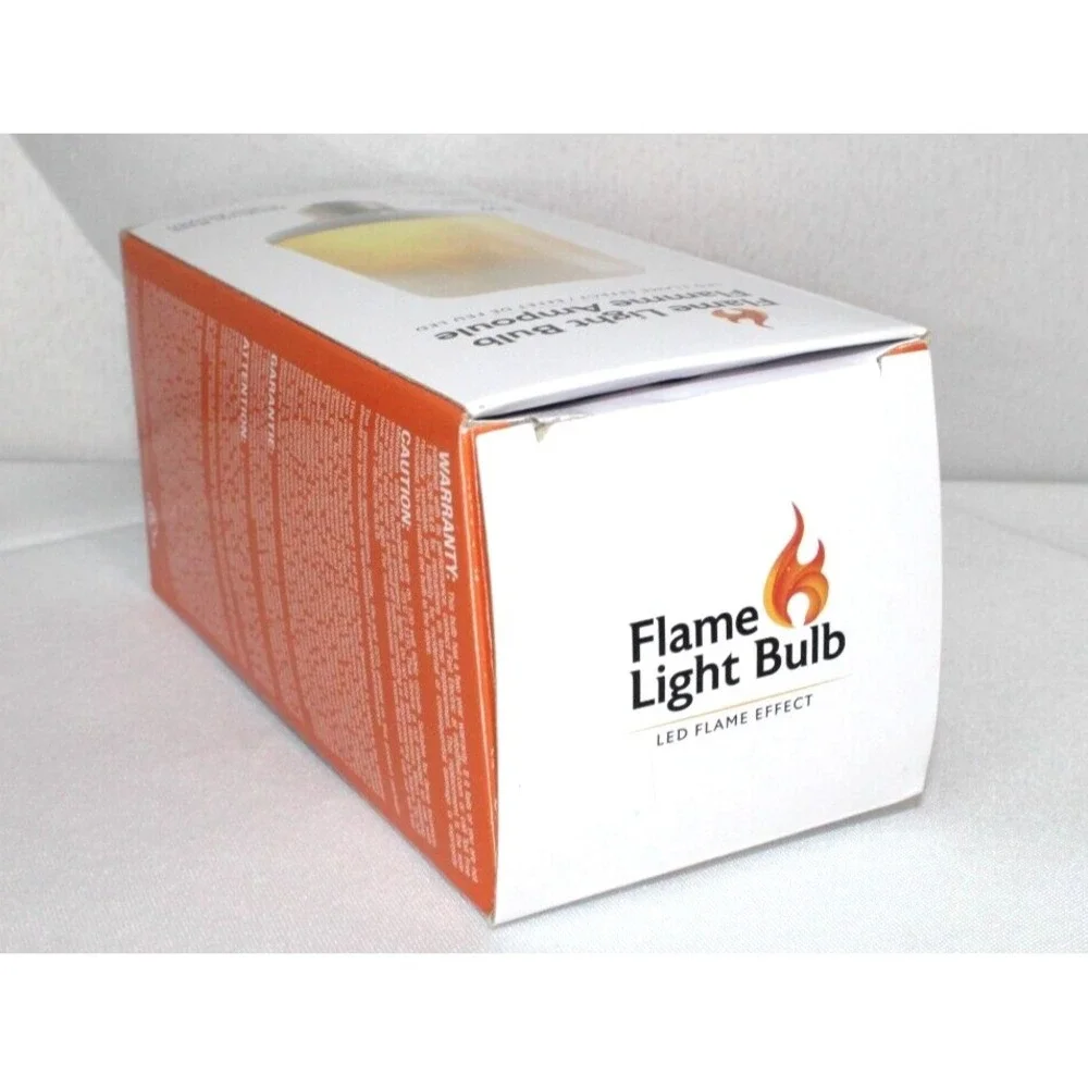 Flame Design LED Light Bulb, Feit Electric 3-Watt Warm White 1500K Medium Base